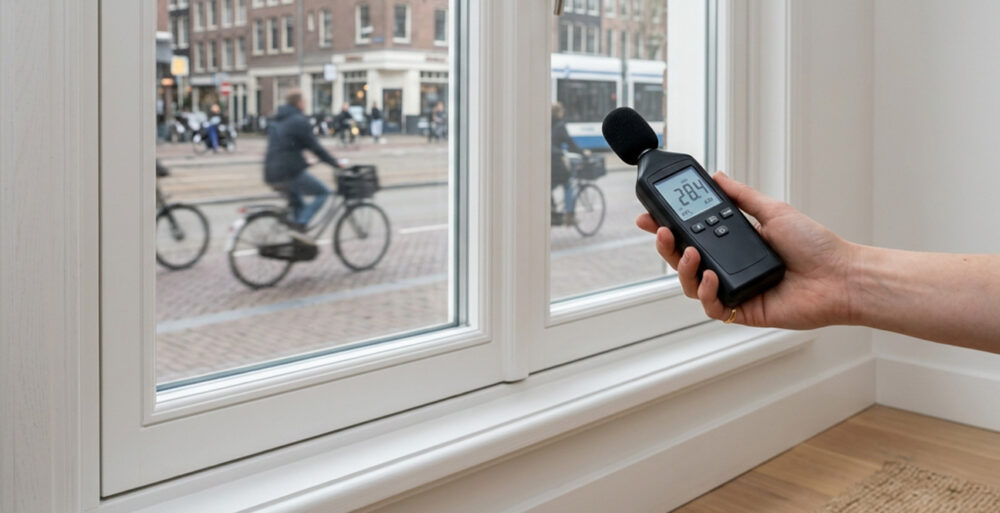 decibel houten kozijnen